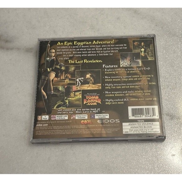 Tomb Raider: The Last Revelation (Sony PlayStation 1, 1999) Tested and working - Picture 3 of 4